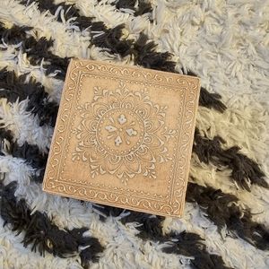 Peach and wood Jewelry Box